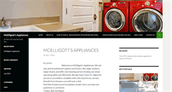 Desktop Screenshot of mcelligottappliances.com